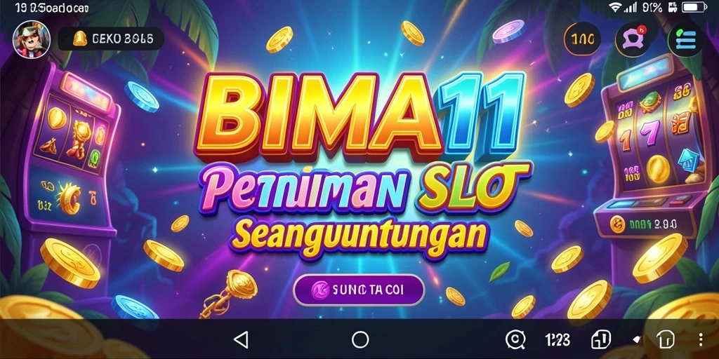 Tampilan gameplay seru dan penuh warna dari BIMA11 Slot.