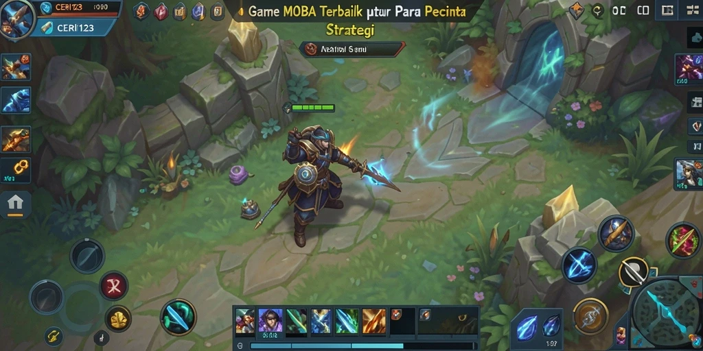 Gameplay seru CERI123 dengan karakter unik bertarung di arena.