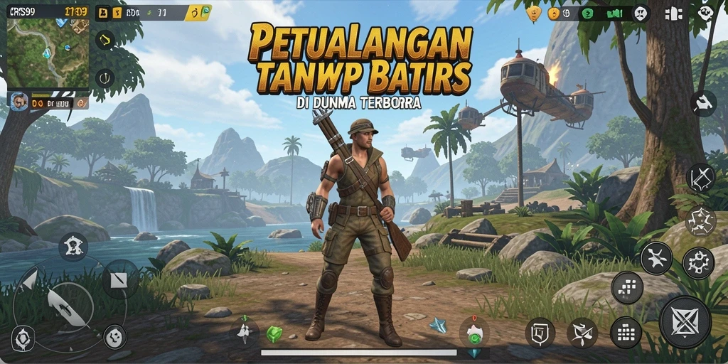 Gameplay dinamis di dunia terbuka CRS99 yang penuh petualangan.