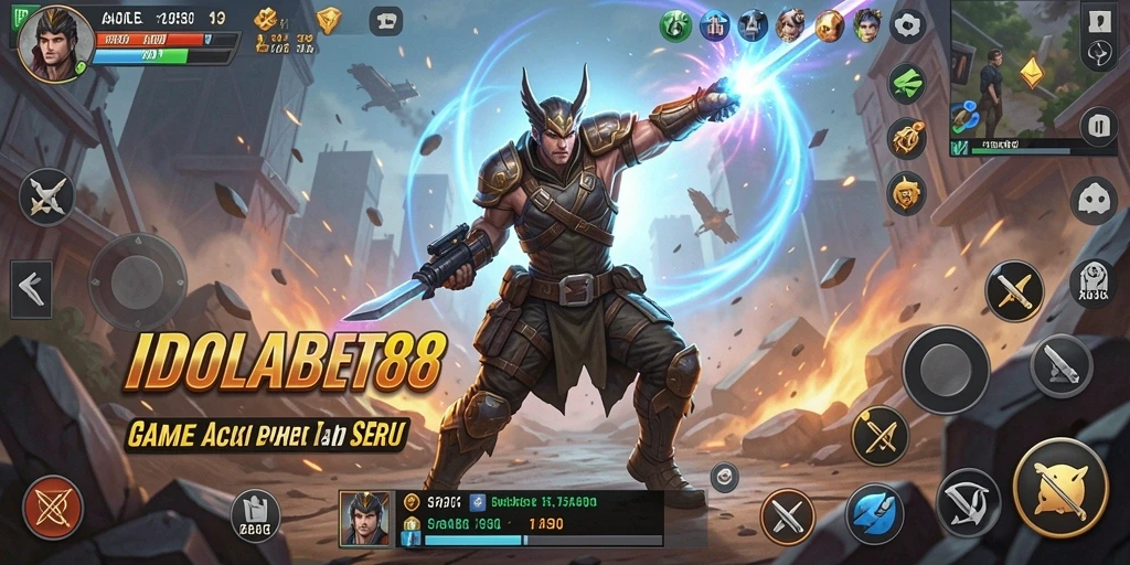 Screenshot aksi intens dari gameplay IDOLABET88 yang seru.