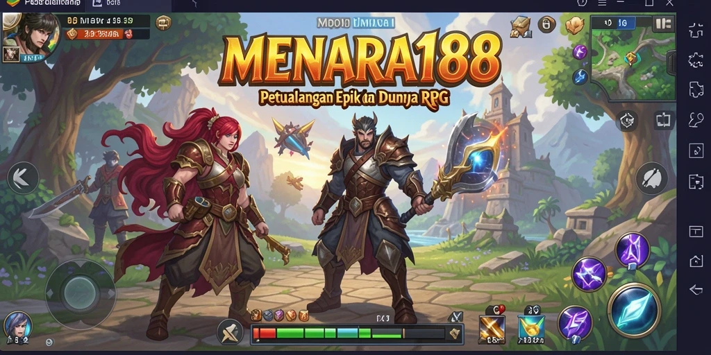 Tangkapan layar MENARA188 menampilkan aksi pertempuran yang menegangkan dalam dunia RPG.