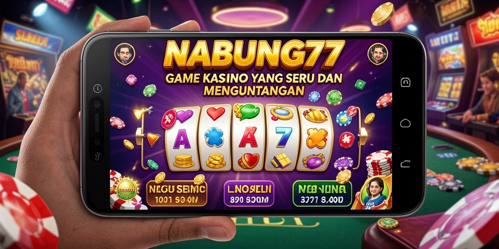 Tampilan gameplay NABUNG77 yang penuh aksi dan keseruan permainan Kasino.
