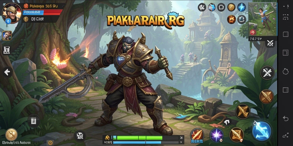 Tangkapan layar PAKARJP yang menampilkan pertempuran seru dan grafik indah.