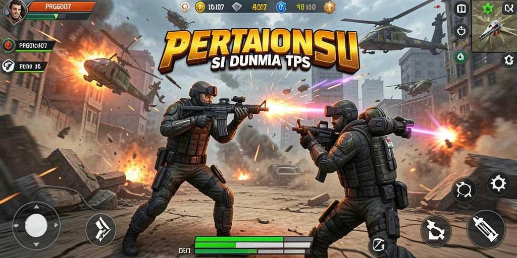 Gameplay seru PRG007 dengan aksi tembak-menembak yang mendebarkan.
