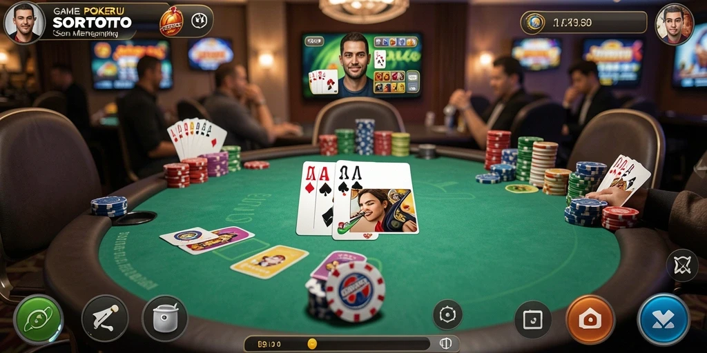 Screenshot SORTOTO menampilkan aksi poker yang mendebarkan dan grafik yang memukau.