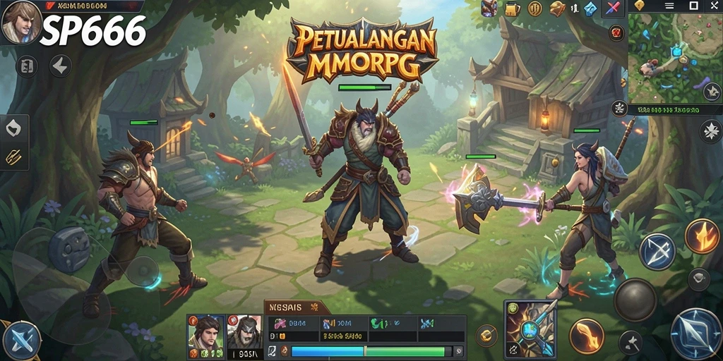 Tampilan dinamis dari gameplay SP666 yang menampilkan pertempuran epik.