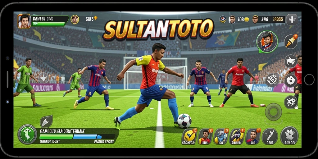 Gameplay seru SULTANTOTO dengan tampilan olahraga nyata.